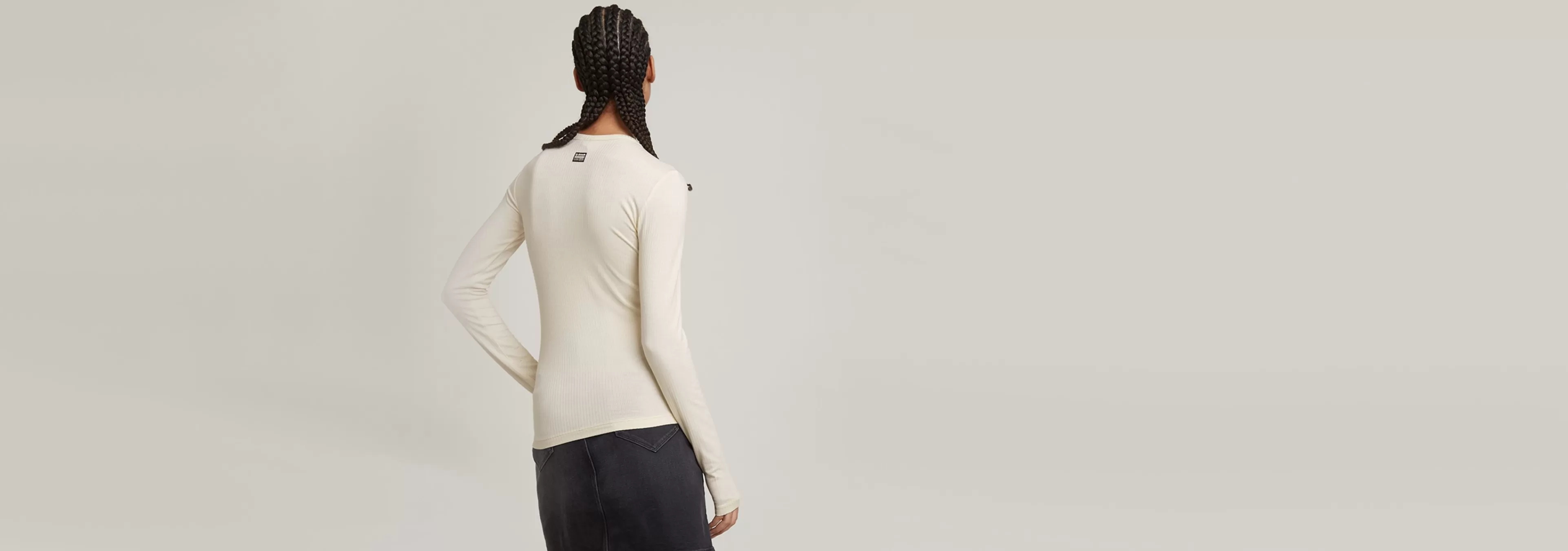 Flash Sale G-Star Slim Crew Neck Top eggnog