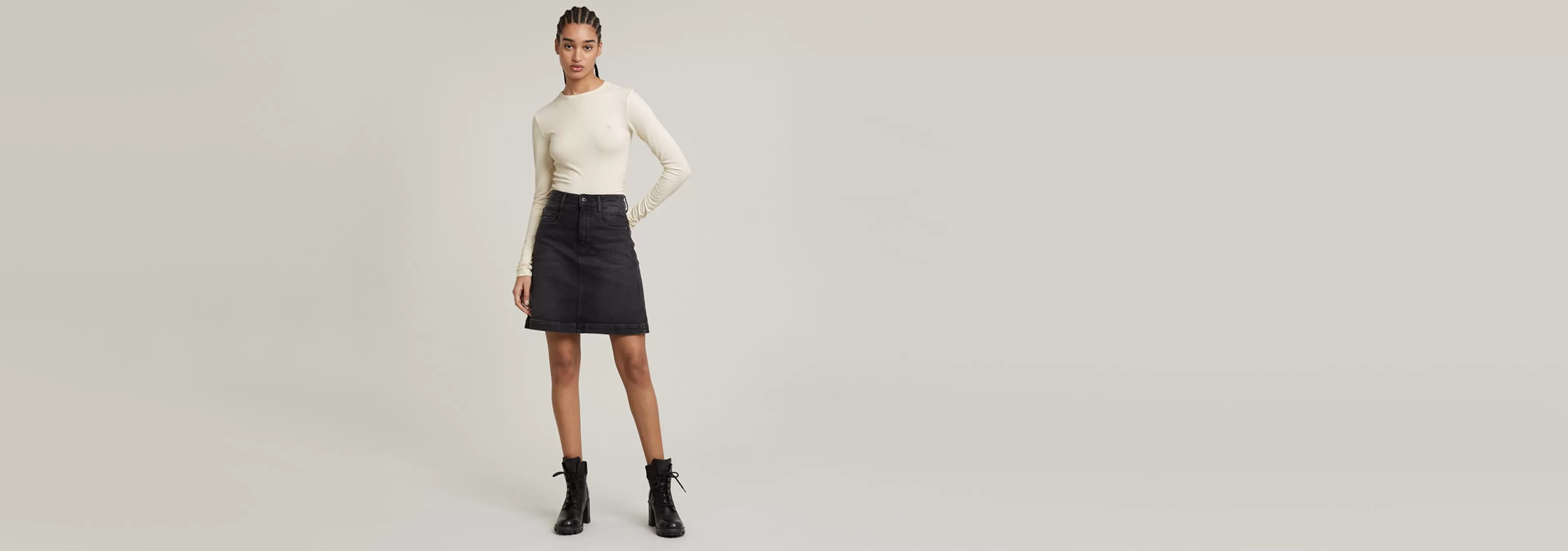 Flash Sale G-Star Slim Crew Neck Top eggnog