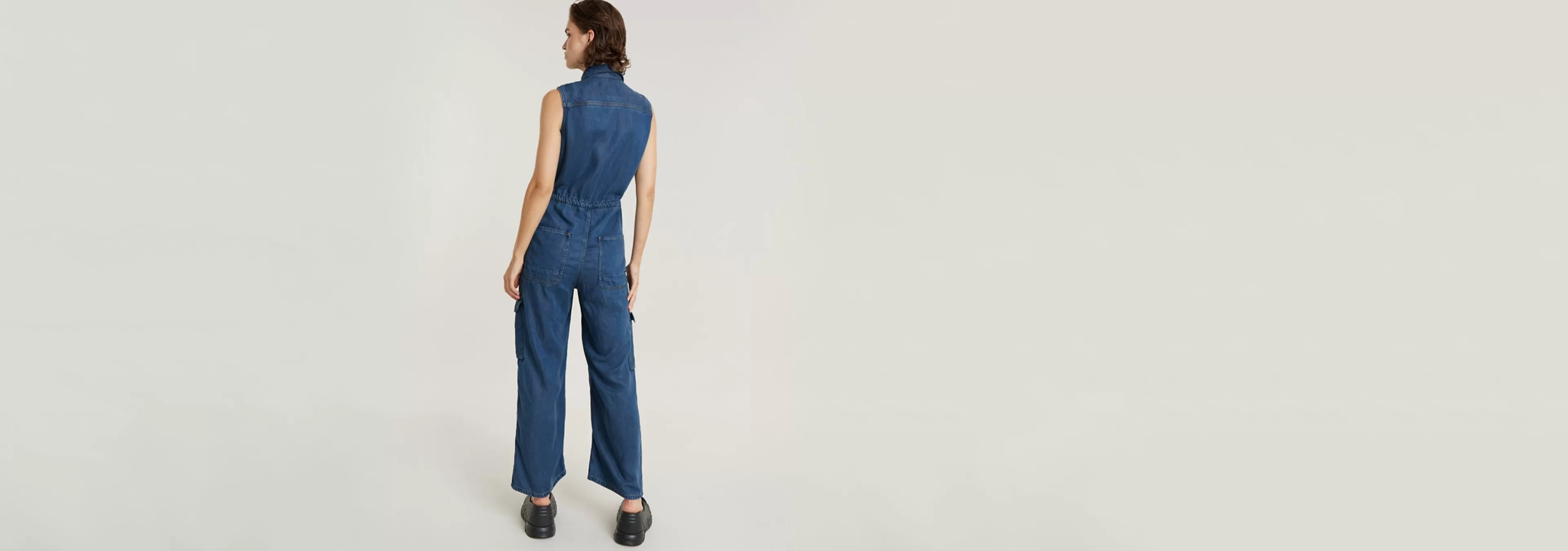 Shop G-Star Soft Utility Jumpsuit faded whirlpool