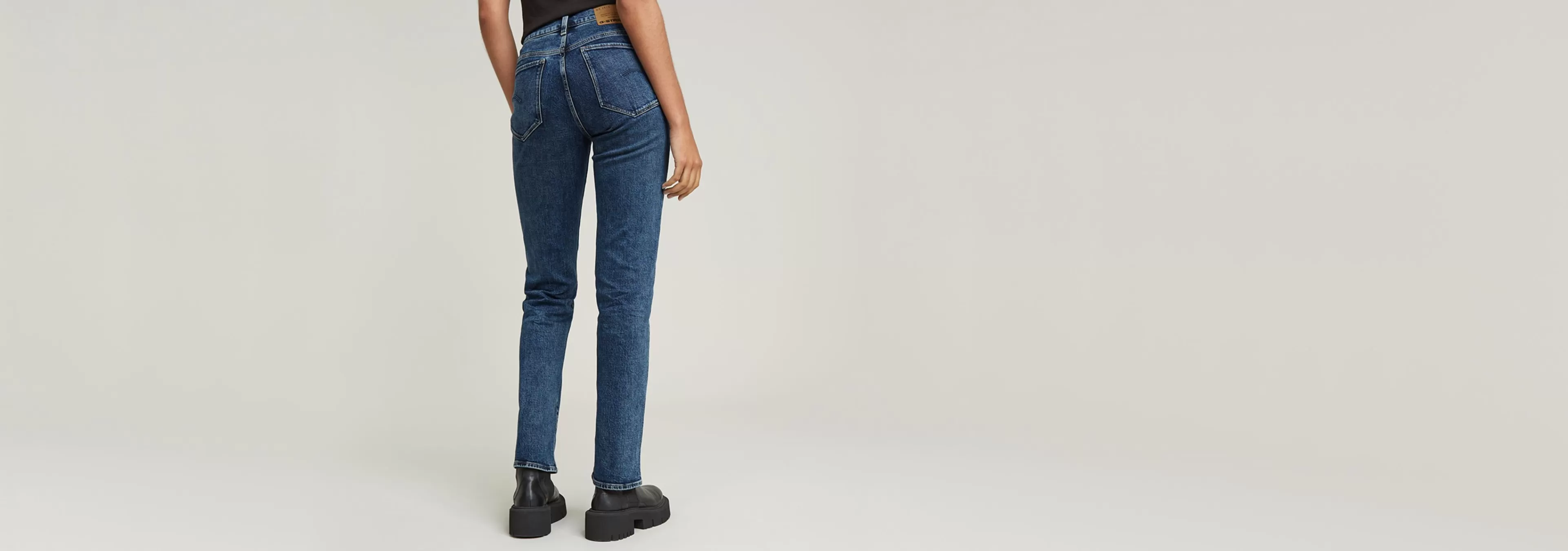 Best Sale G-Star Strace Straight Jeans antique faded orinoco blue
