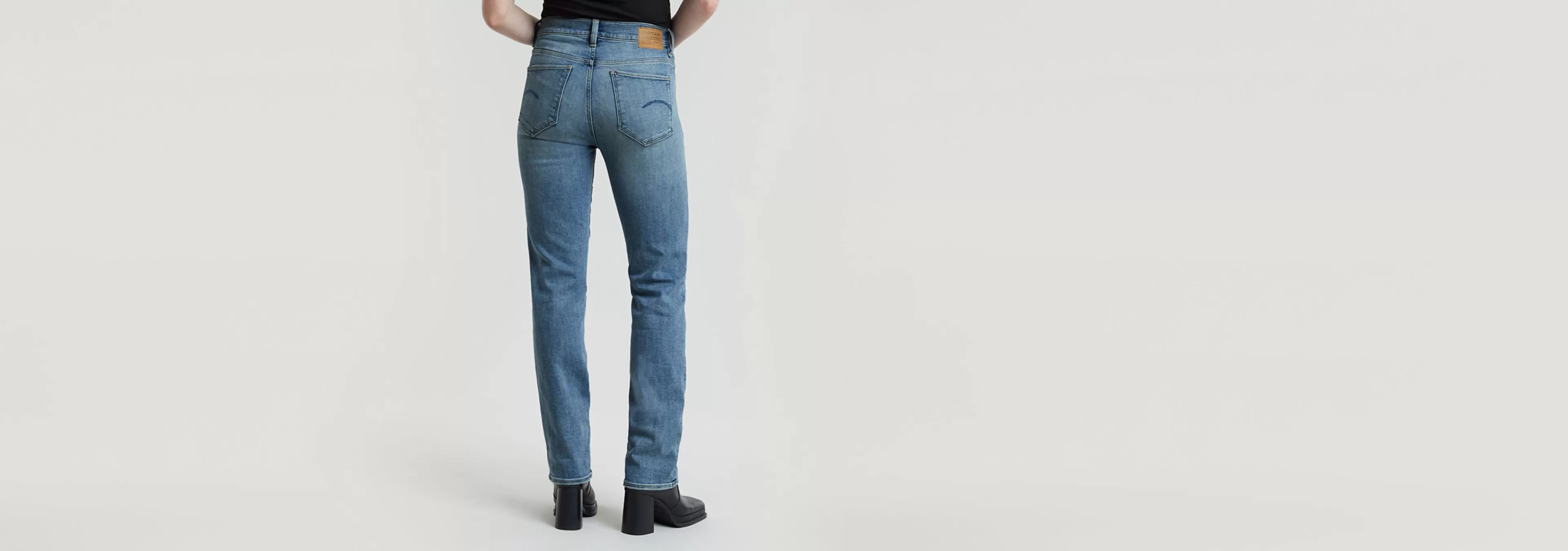 Best G-Star Strace Straight Jeans sun faded niagara