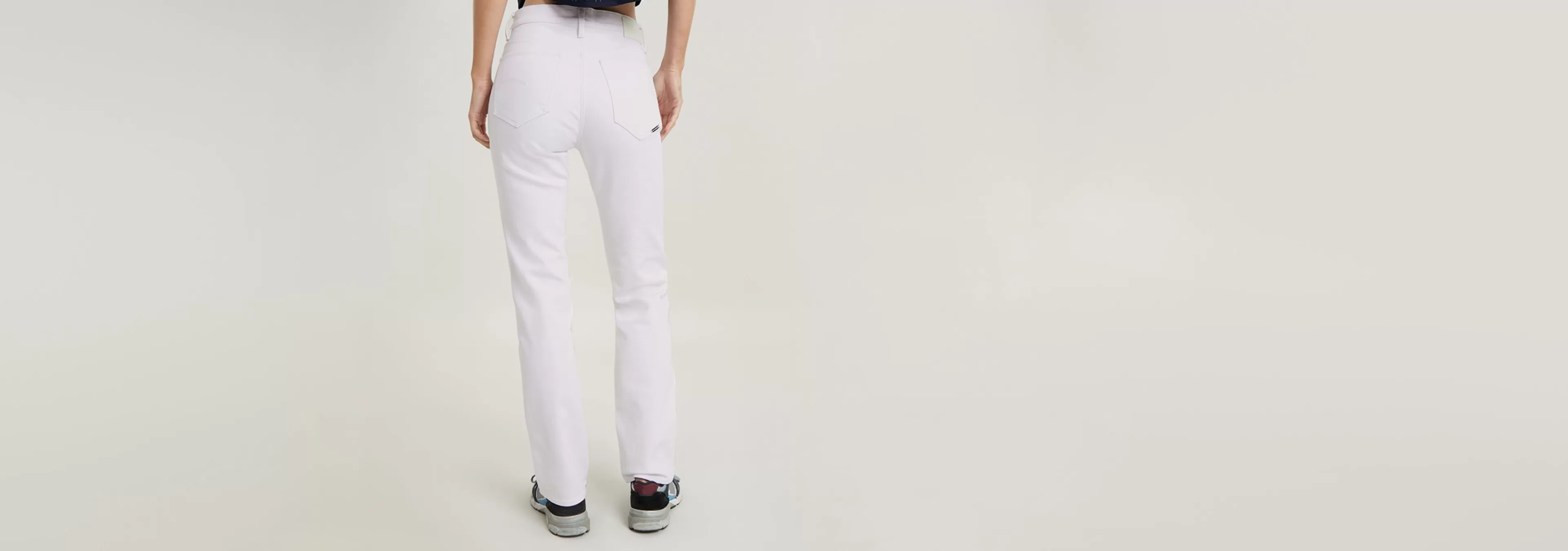 Best Sale G-Star Strace Straight Jeans paper white gd