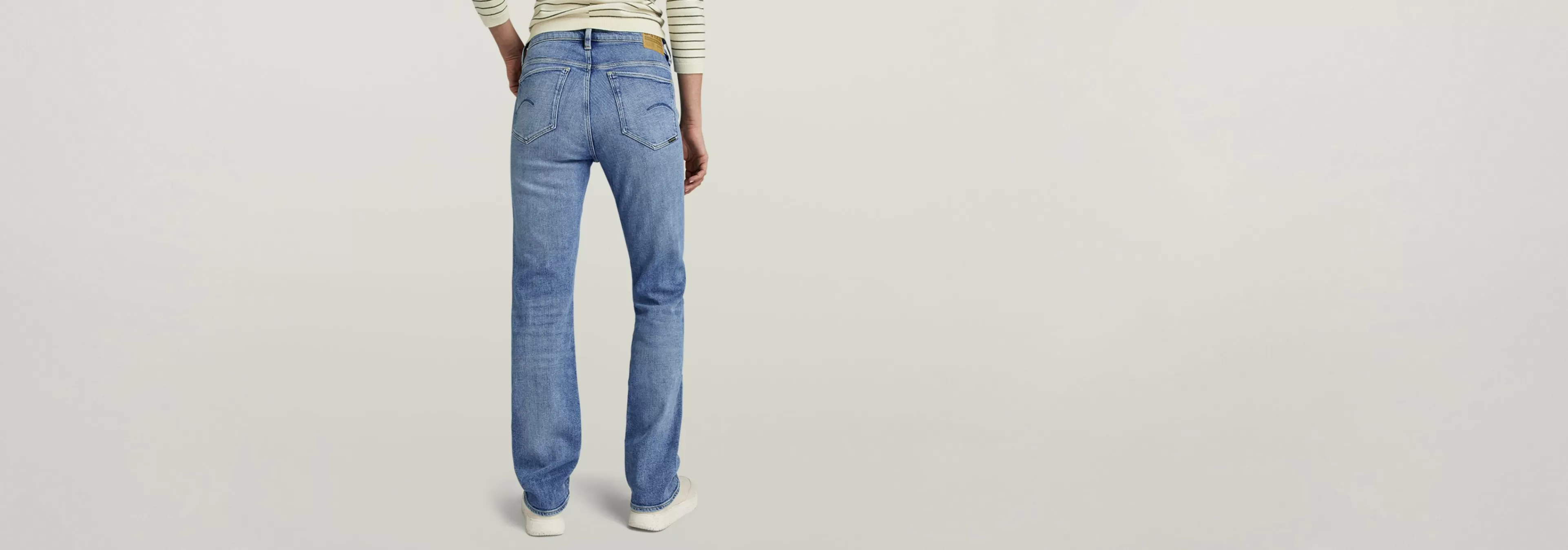Best G-Star Strace Straight Jeans sun faded blue donau