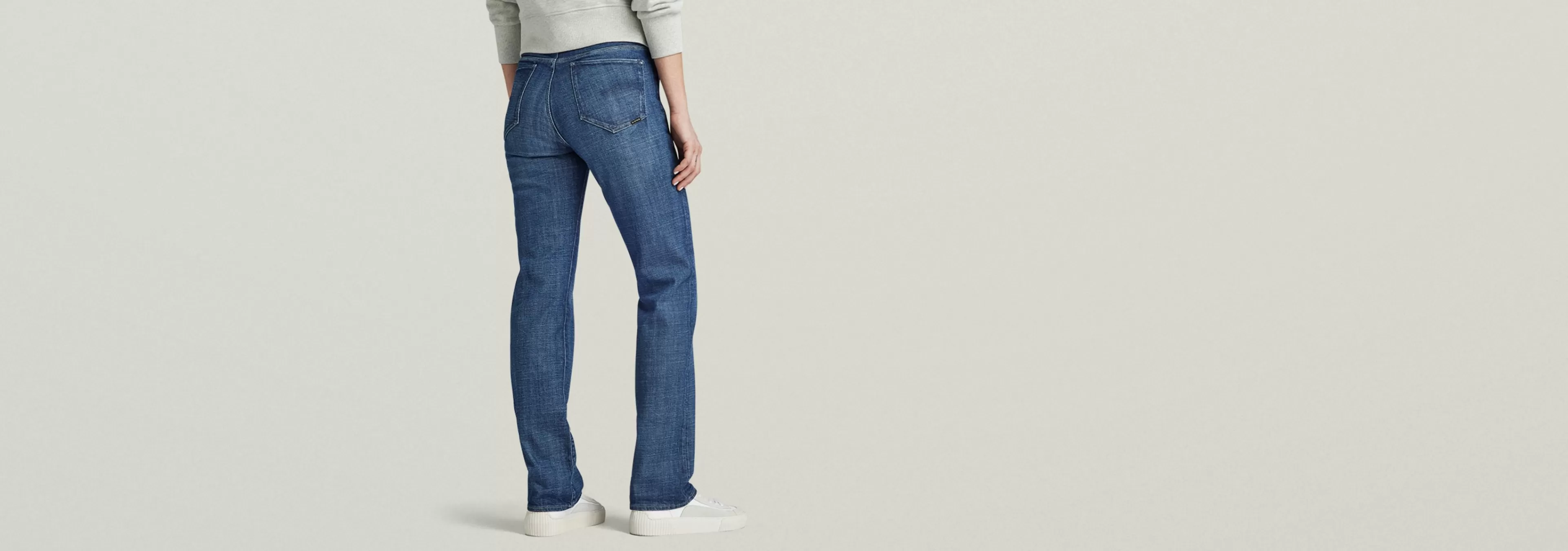Discount G-Star Strace Straight Jeans faded blue copen