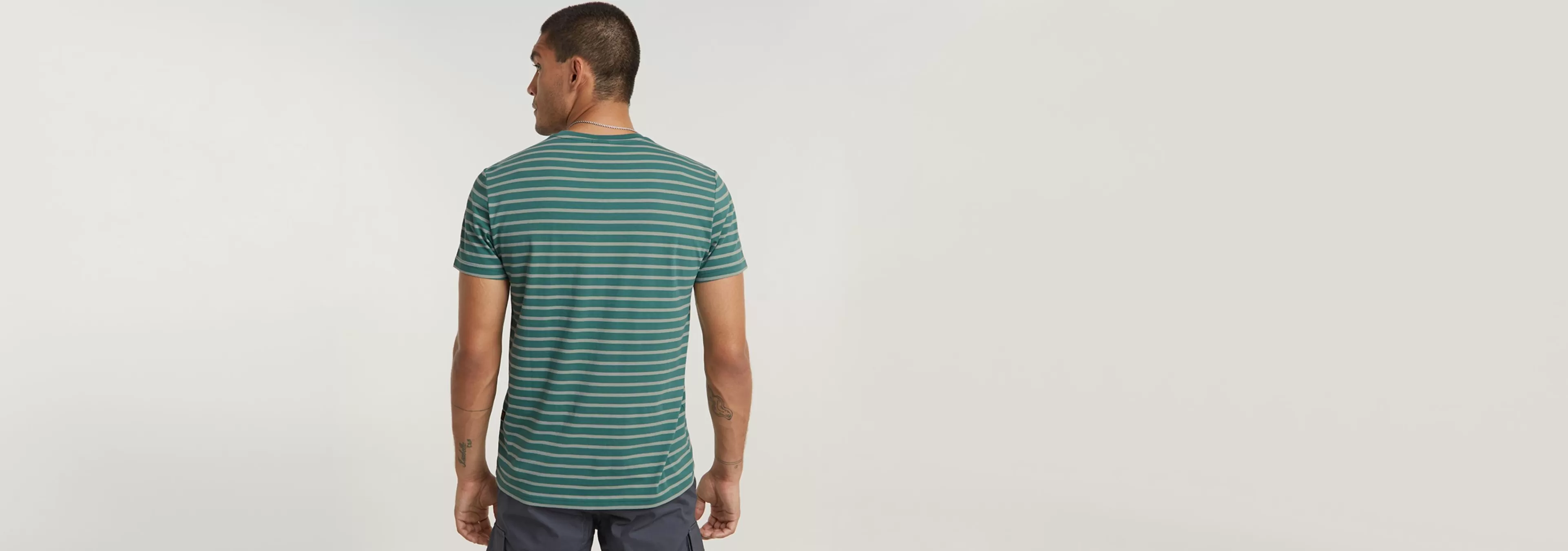 Best Sale G-Star Stripe T-Shirt wrought iron/blue spruce