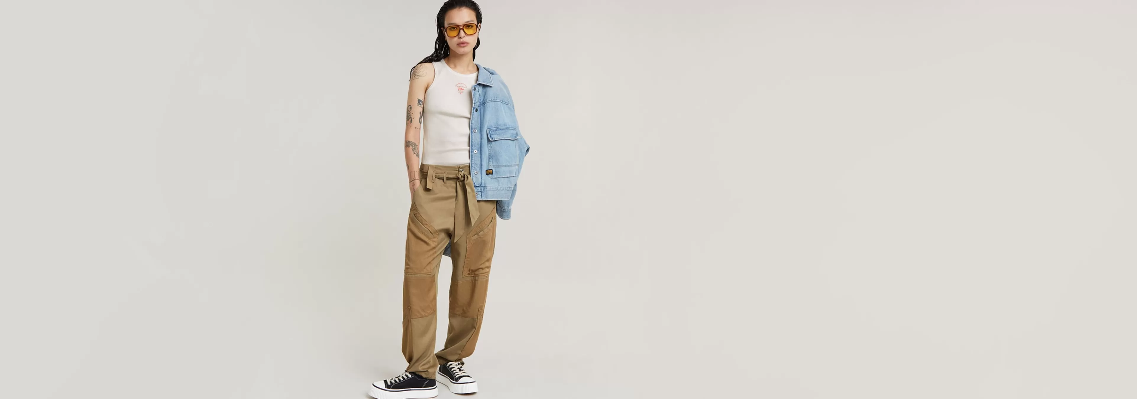 Clearance G-Star Tone On Tone Cargo Broek coriander