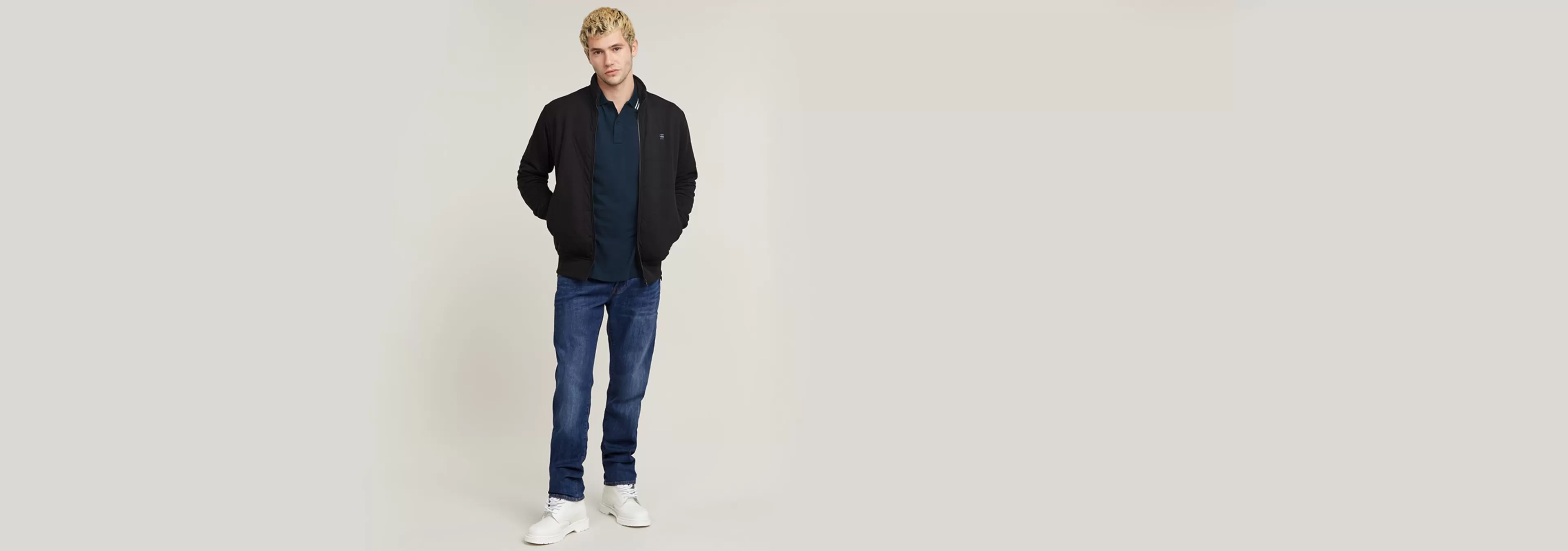 Online G-Star Track Sweater Jack dark black