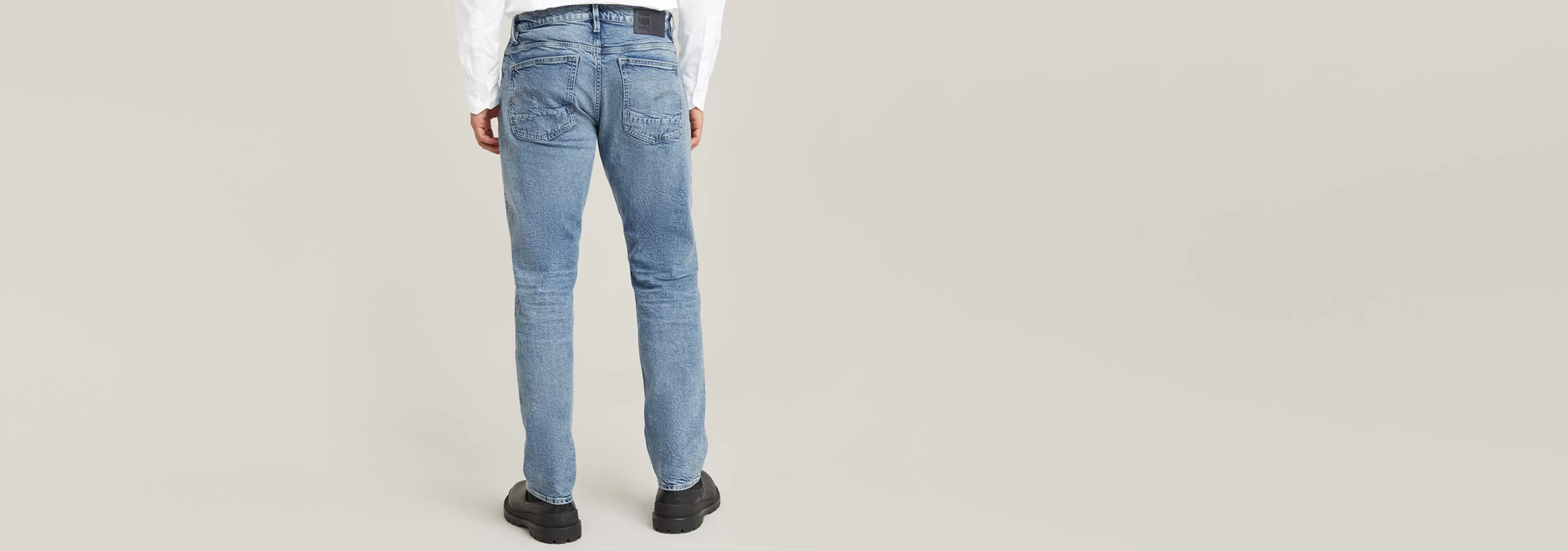 Sale G-Star Triple A Regular Straight Jeans sun faded air force blue