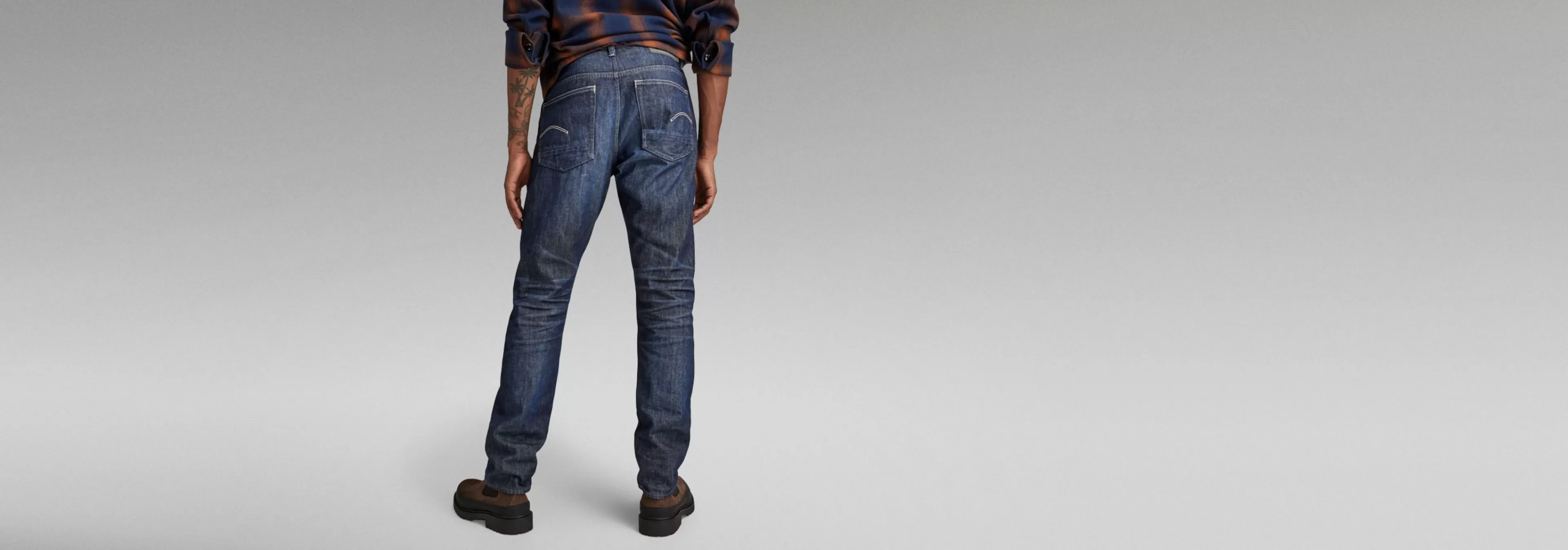 New G-Star Triple A Regular Straight Jeans worn in pacific