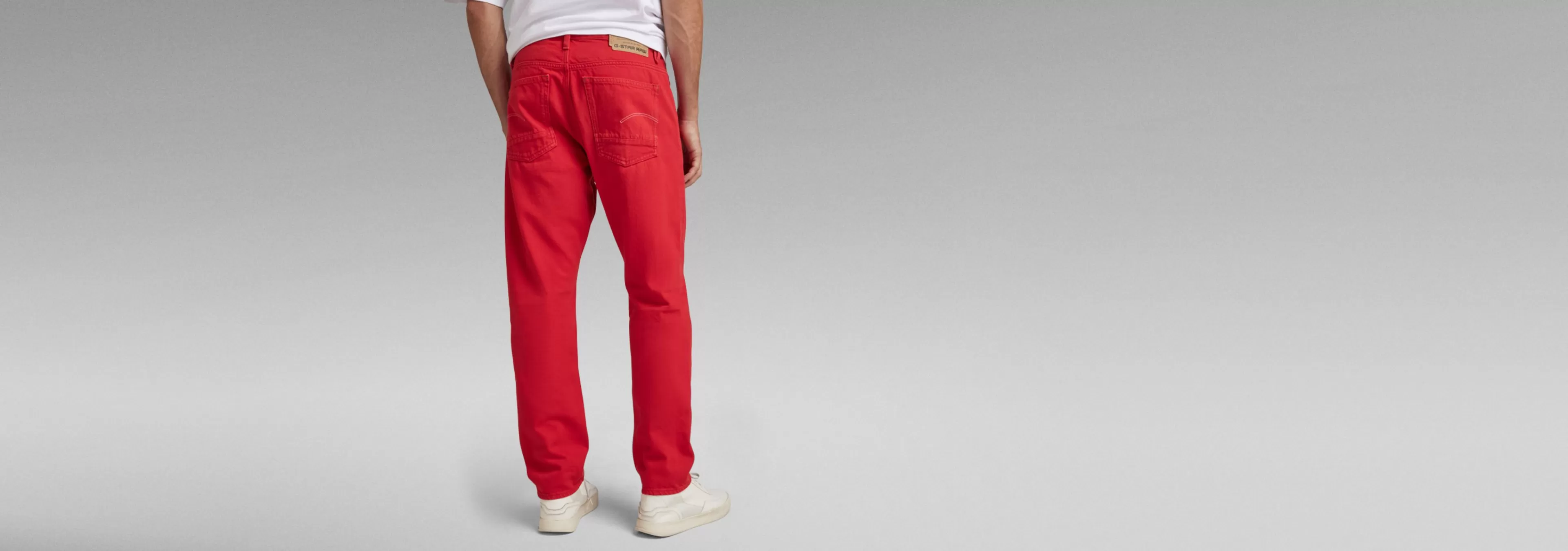 Shop G-Star Triple A Regular Straight Jeans acid red gd
