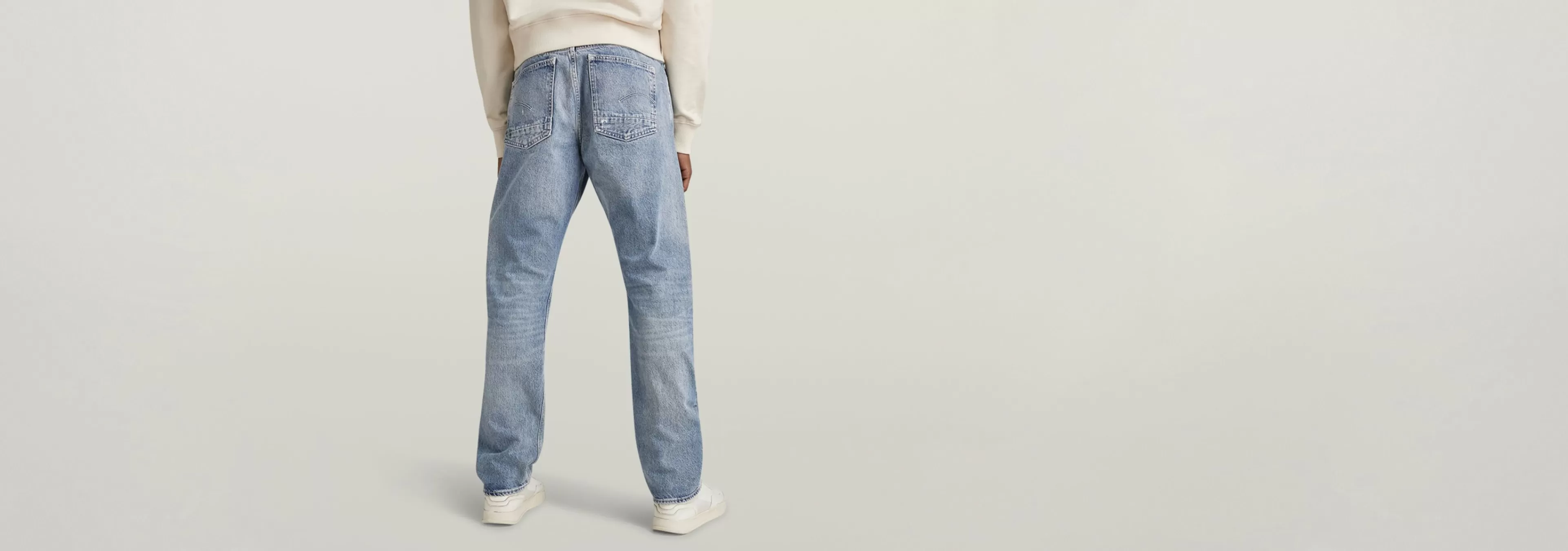New G-Star Triple A Regular Straight Jeans sun faded air force blue