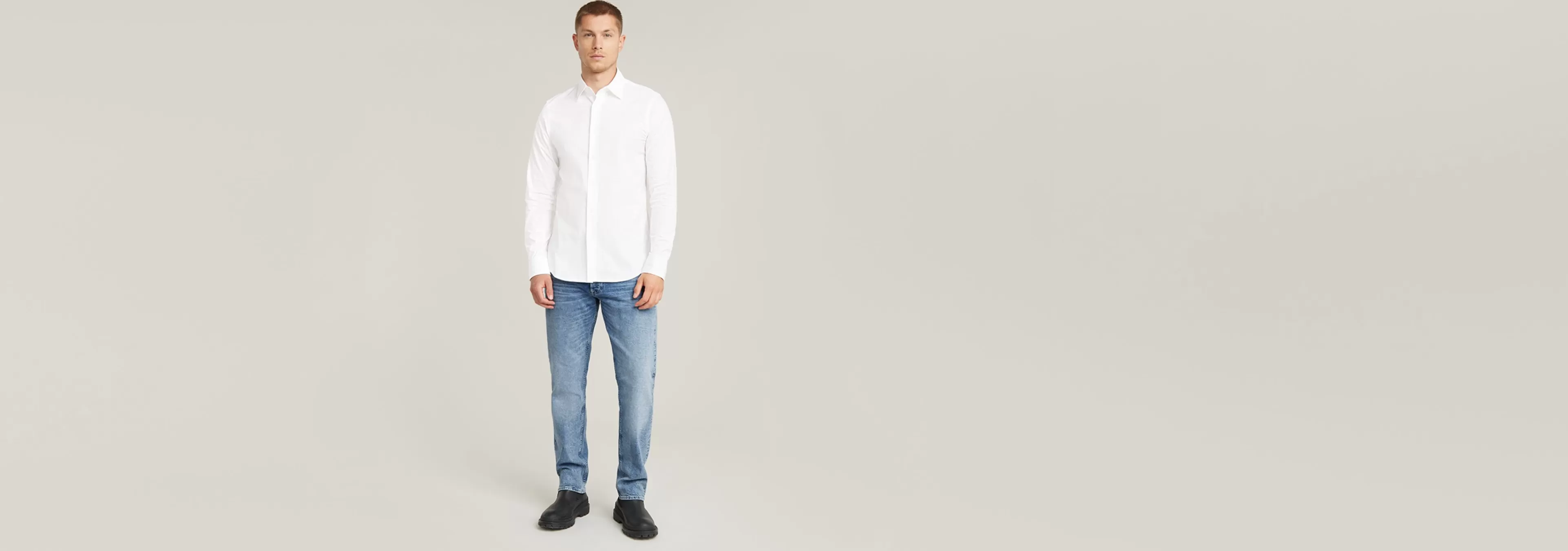 Sale G-Star Triple A Regular Straight Jeans sun faded air force blue