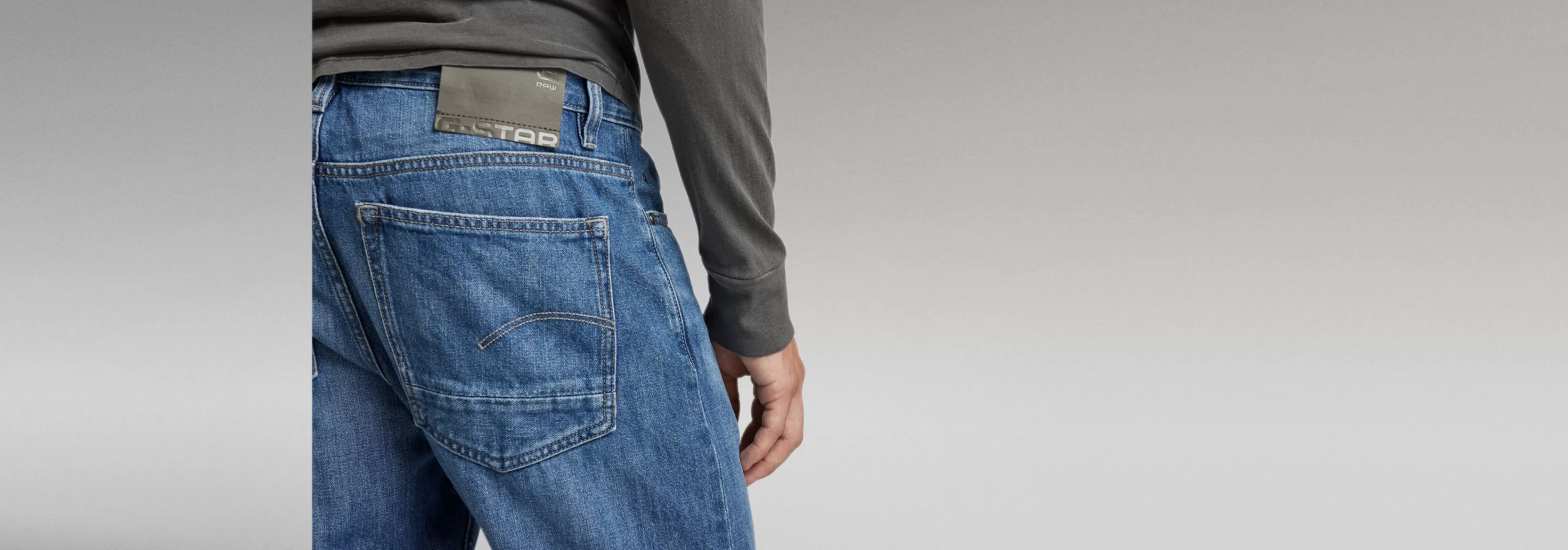 New G-Star Triple A Regular Straight Jeans faded capri
