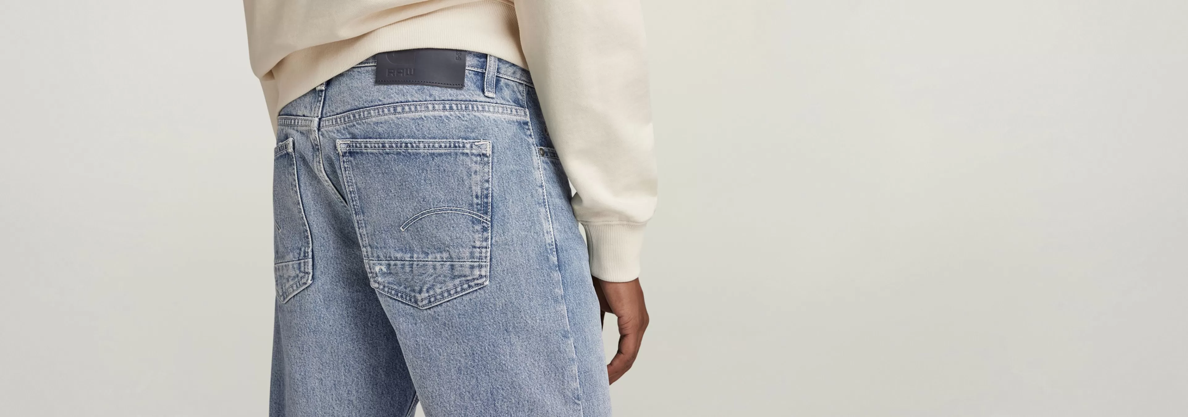 New G-Star Triple A Regular Straight Jeans sun faded air force blue