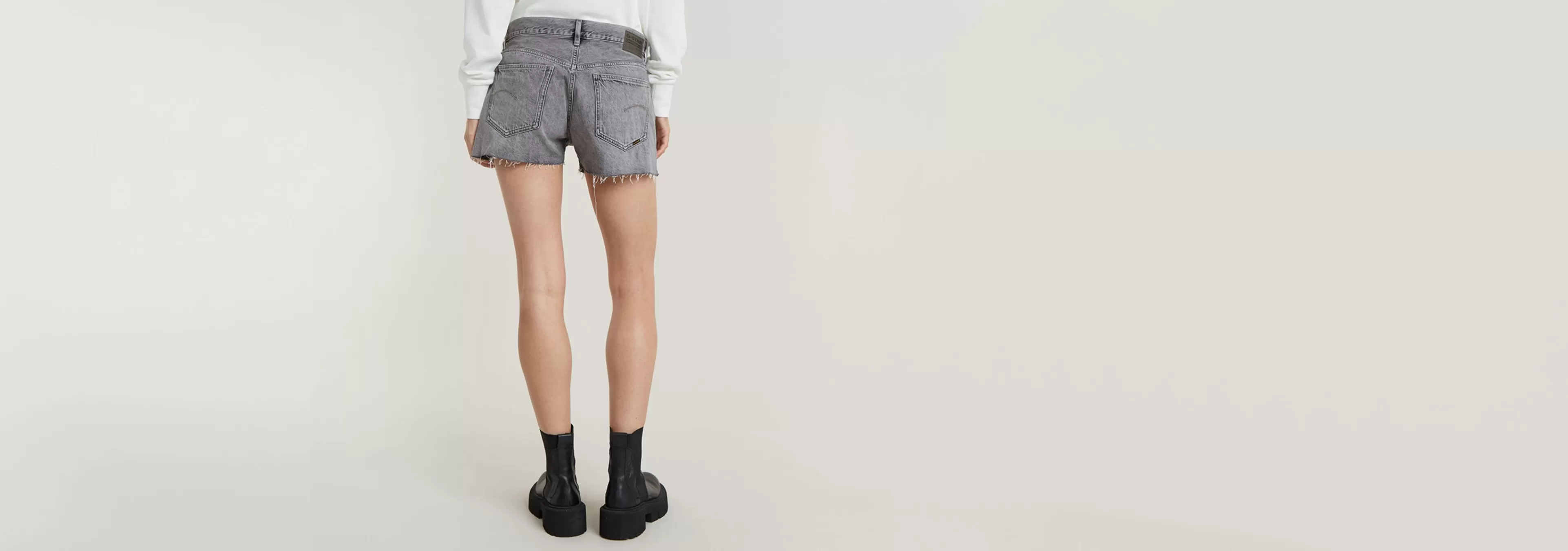 Cheap G-Star True Short Raw Edge faded grey neblina