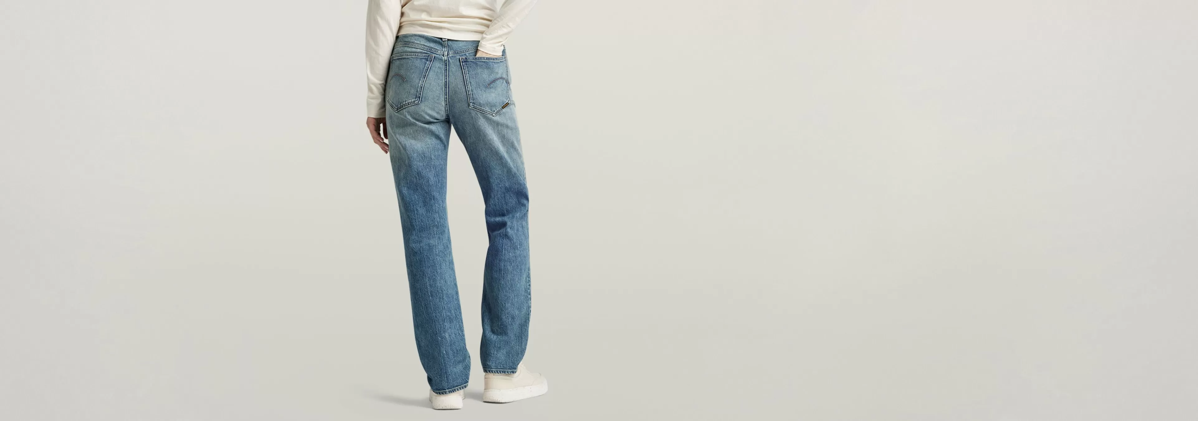 Sale G-Star Viktoria High Straight Jeans antique faded laguna