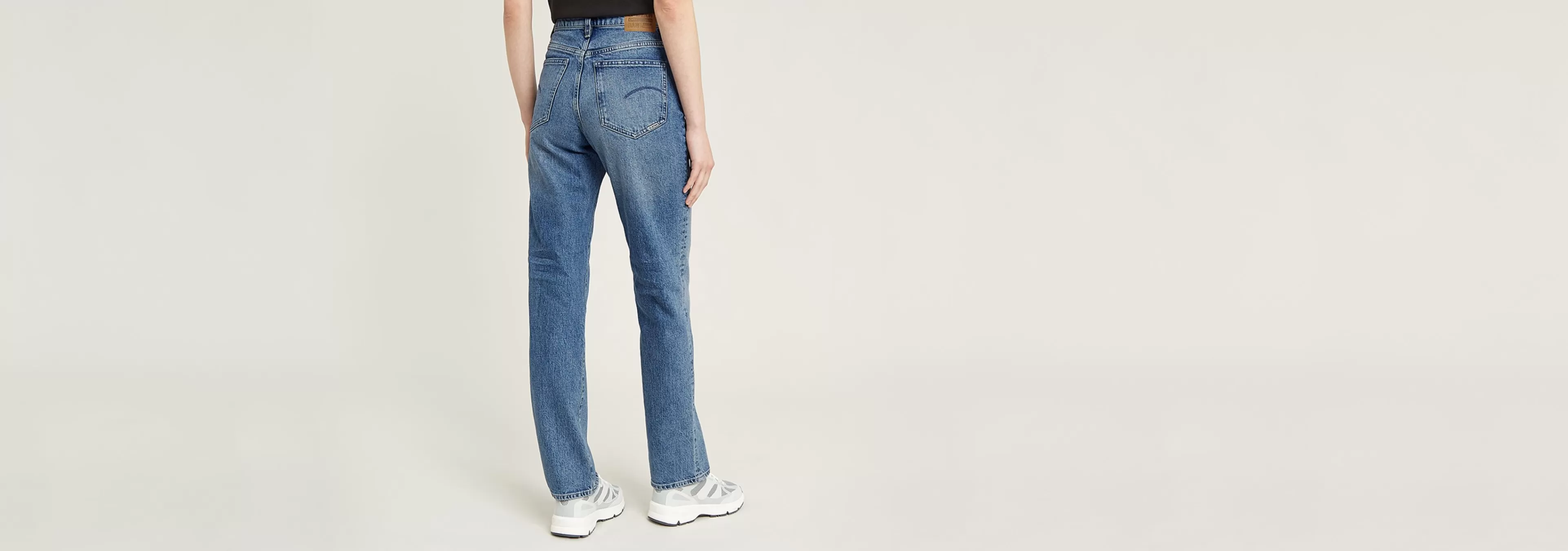 Fashion G-Star Viktoria High Straight Jeans sun faded paradiso blue