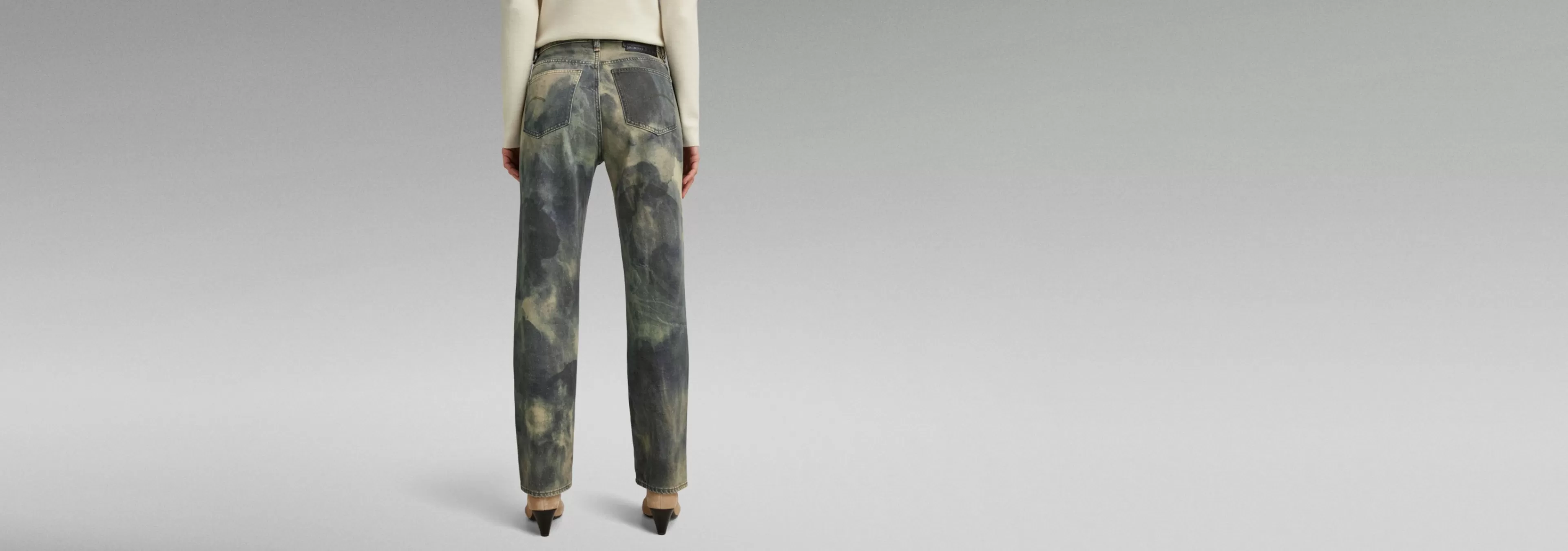 Store G-Star Viktoria High Straight Jeans westpoint khaki sandstorm gd