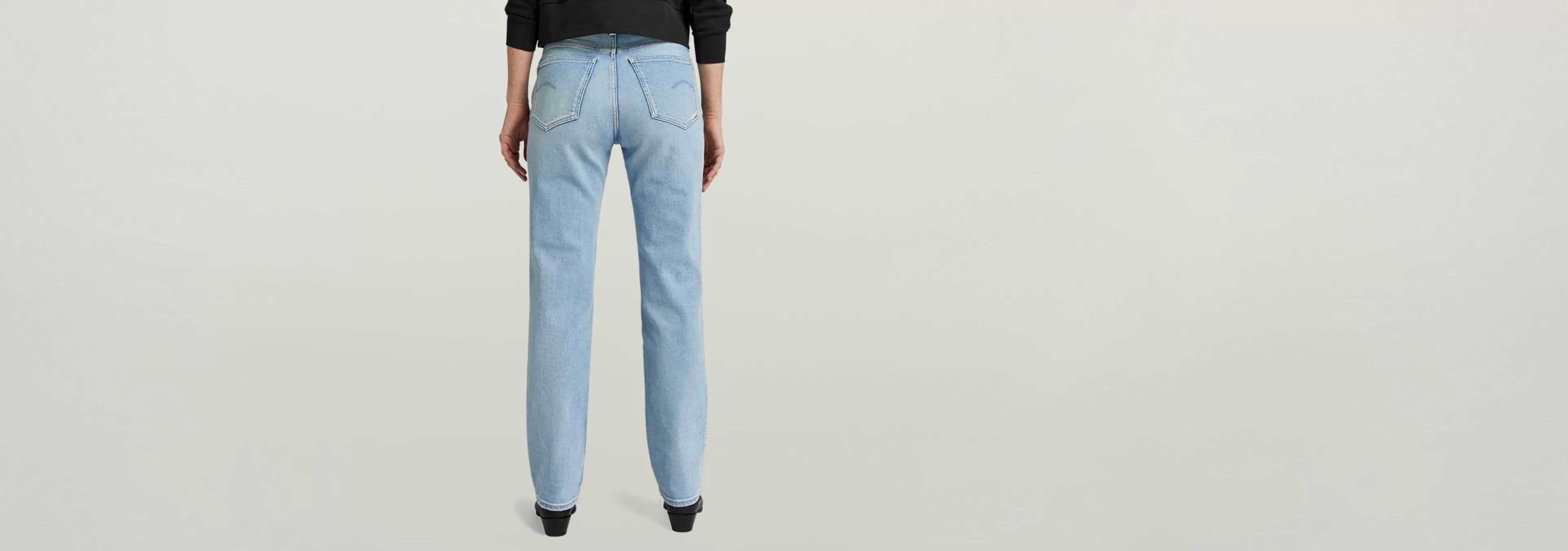 Discount G-Star Viktoria High Straight Jeans sun faded mirage blue