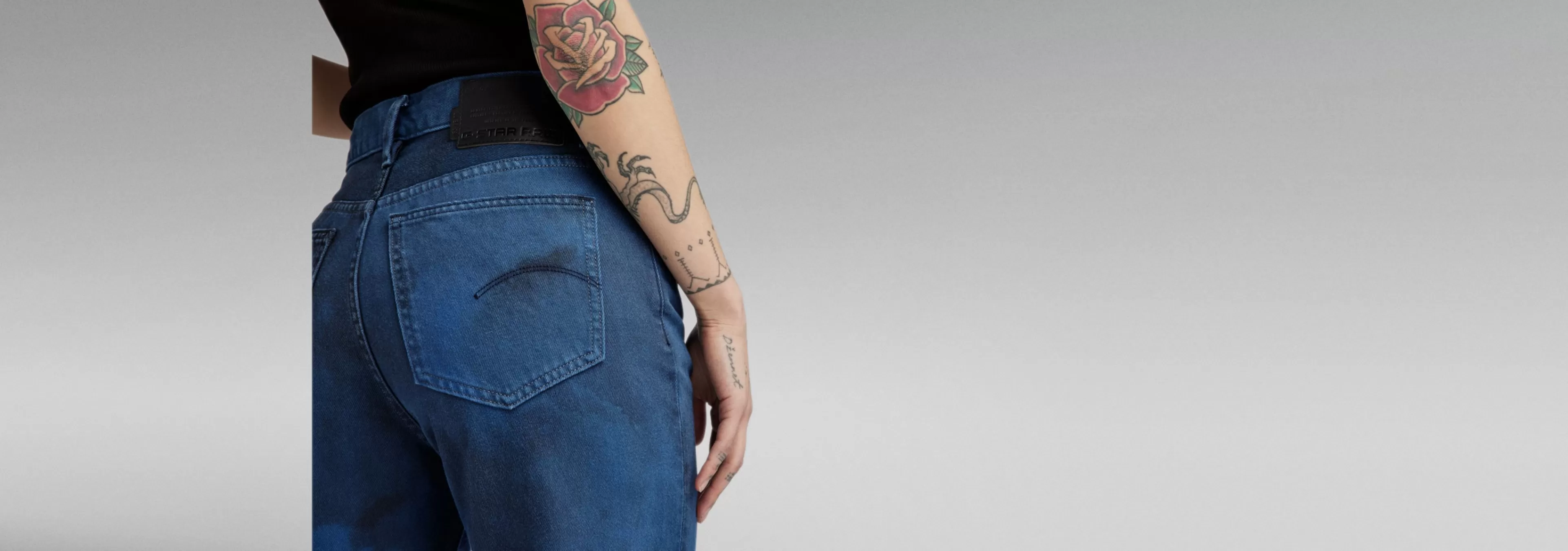 Best Sale G-Star Viktoria High Straight Jeans sea blue vintage denim wash gd