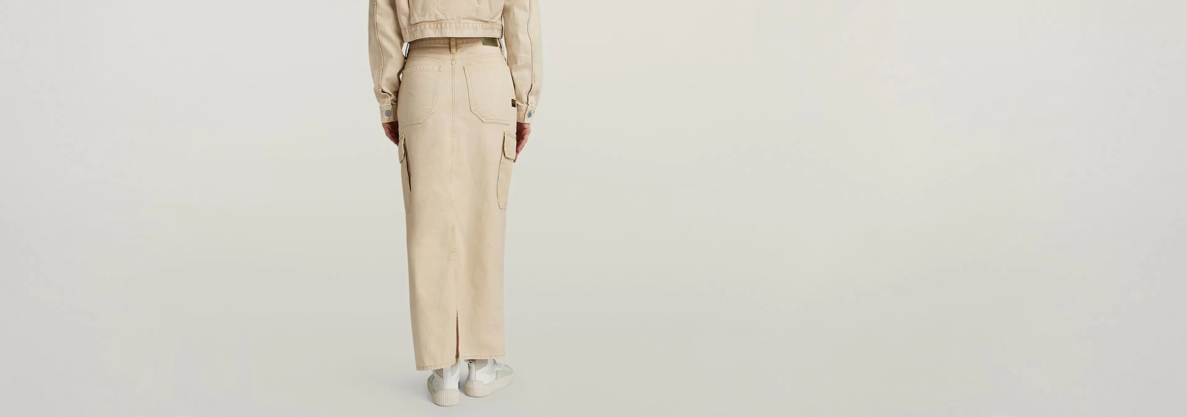 Hot G-Star Viktoria Lange Cargo Rok sun faded sand gd