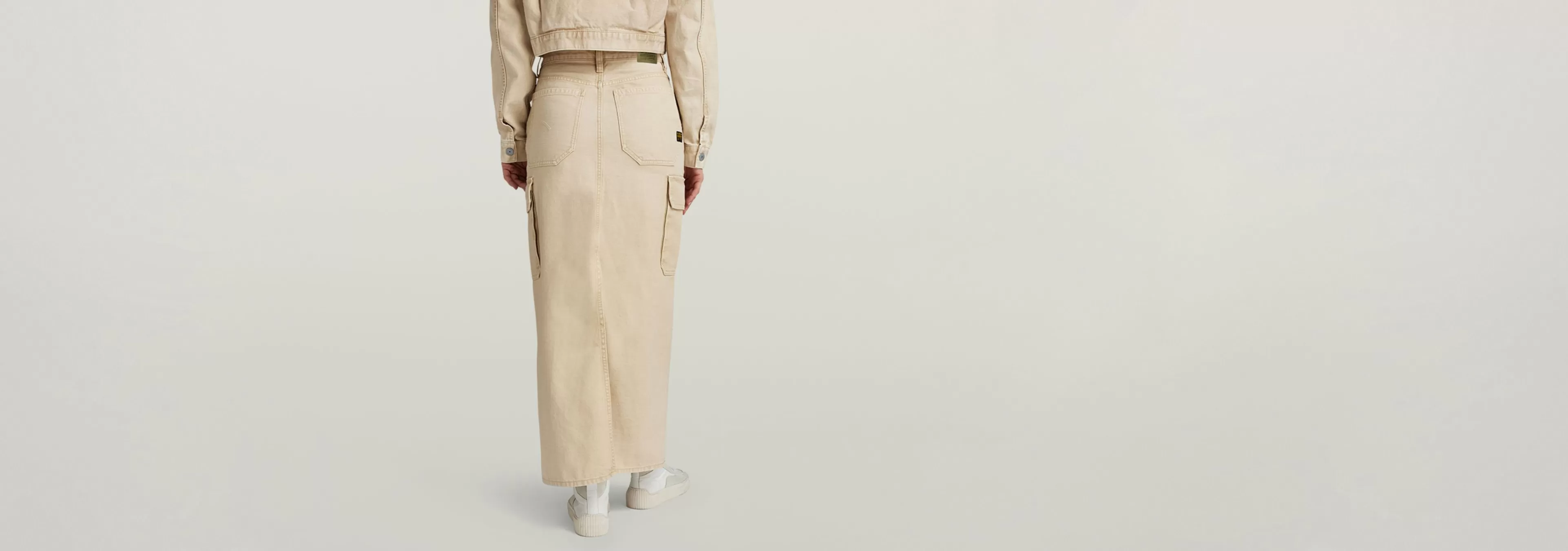 Hot G-Star Viktoria Lange Cargo Rok sun faded sand gd