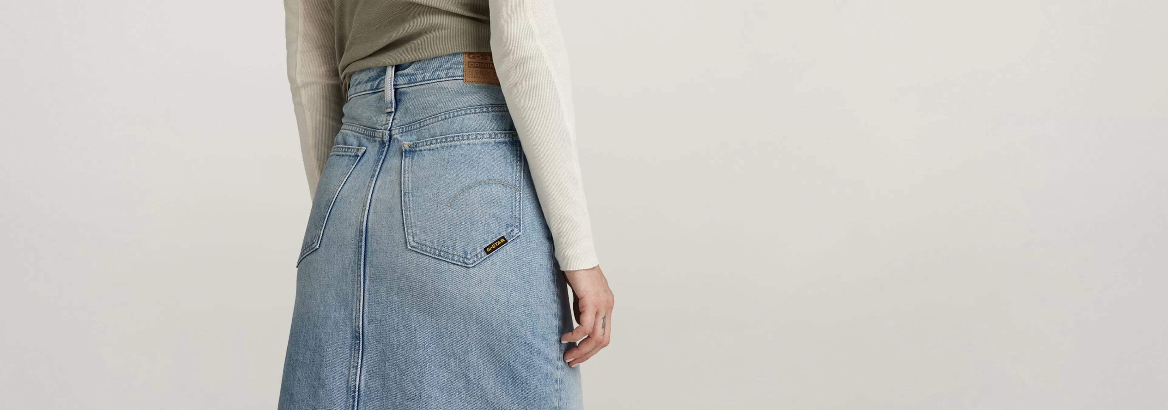 Outlet G-Star Viktoria Lange Rok sun faded fogbow