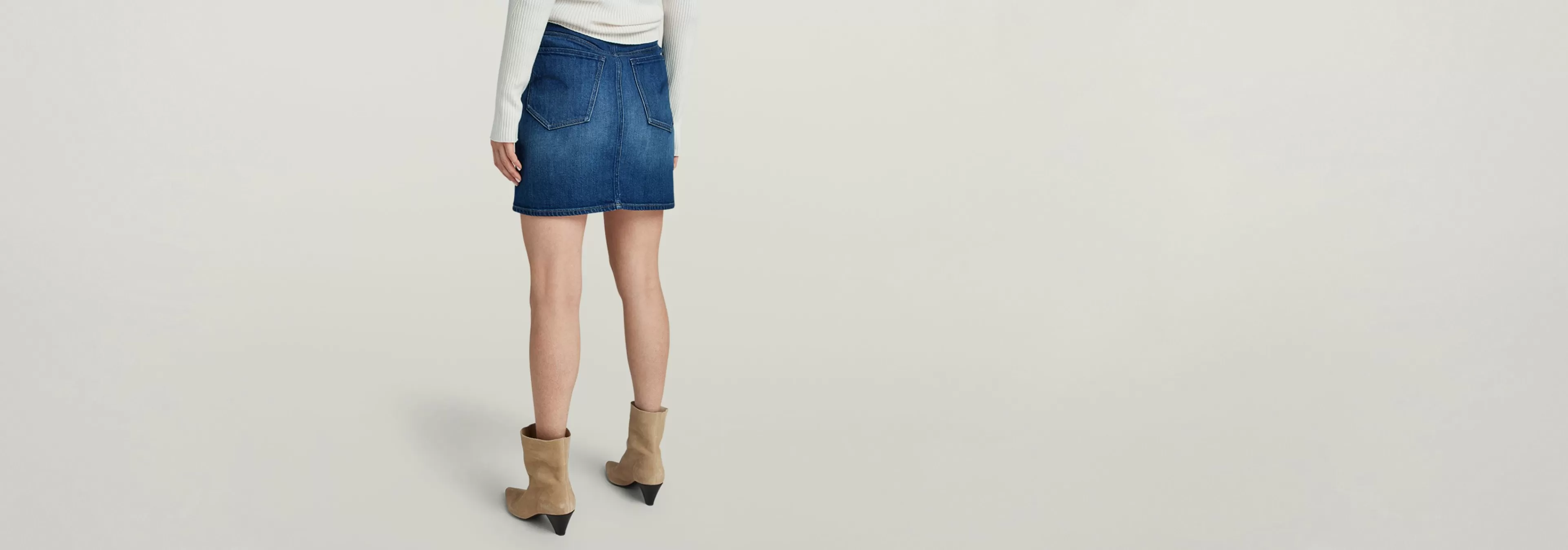 Outlet G-Star Viktoria Minirok Clean Edge worn in isola night