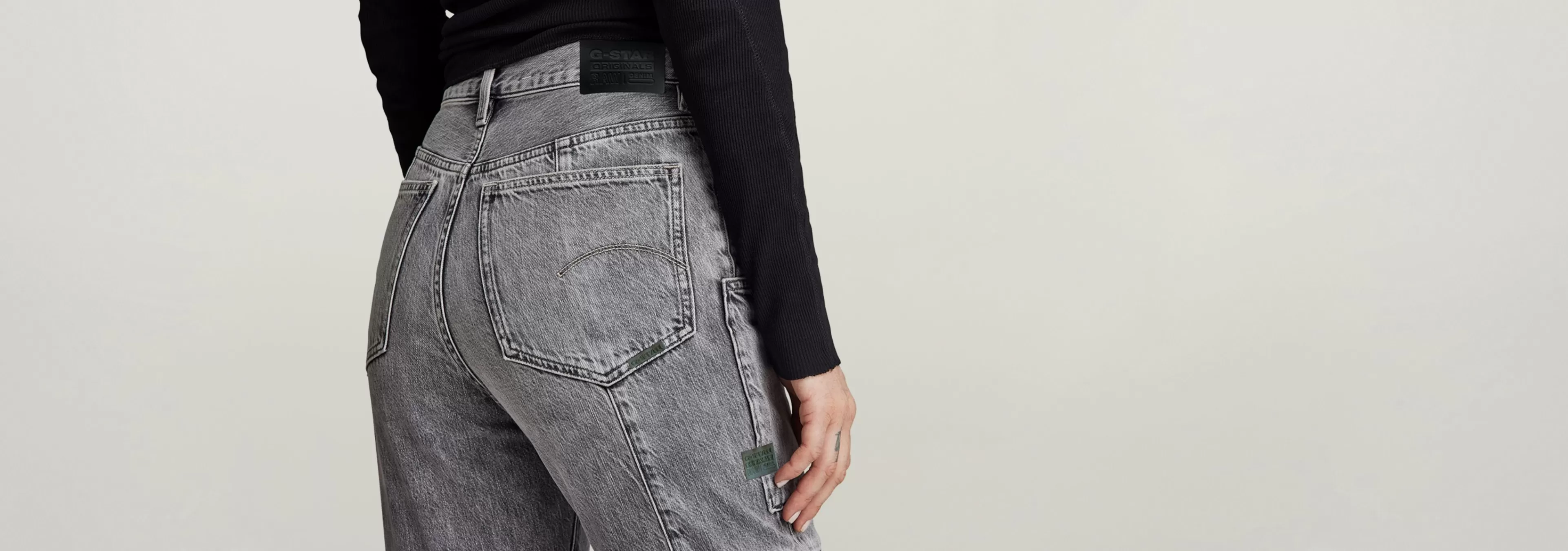 Best Sale G-Star Viktoria Utility High Straight Jeans faded grey neblina