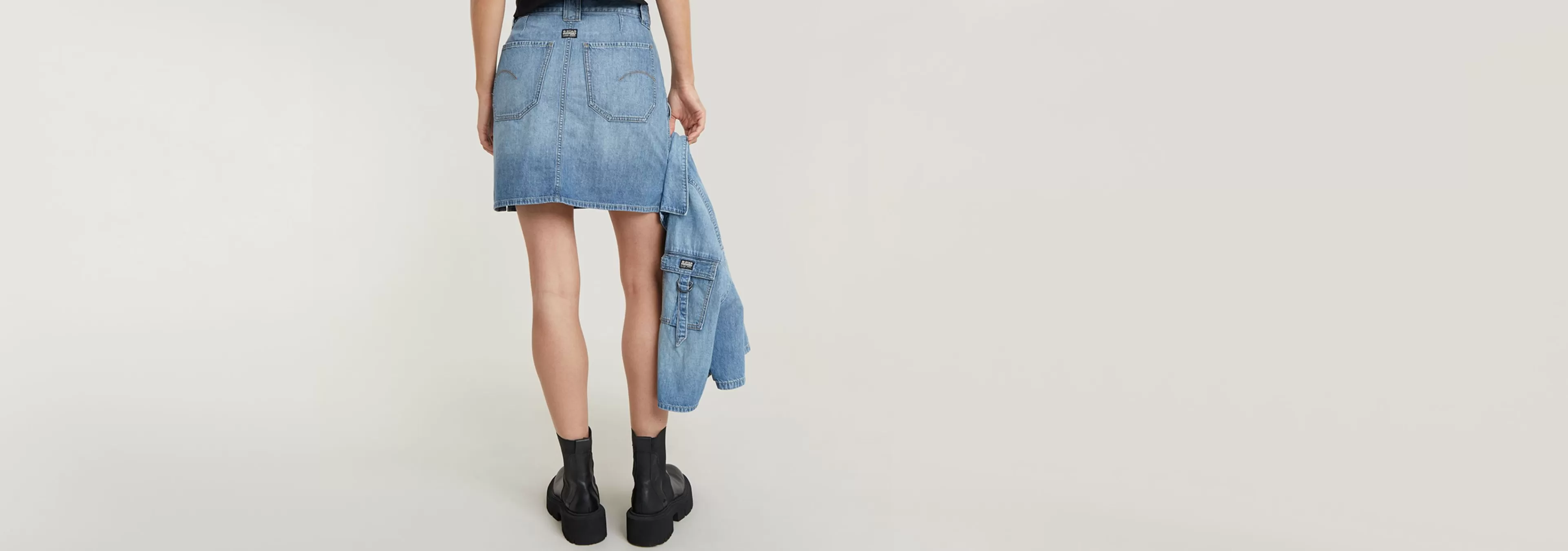 Fashion G-Star Viktoria Utility Minirok sun faded thames