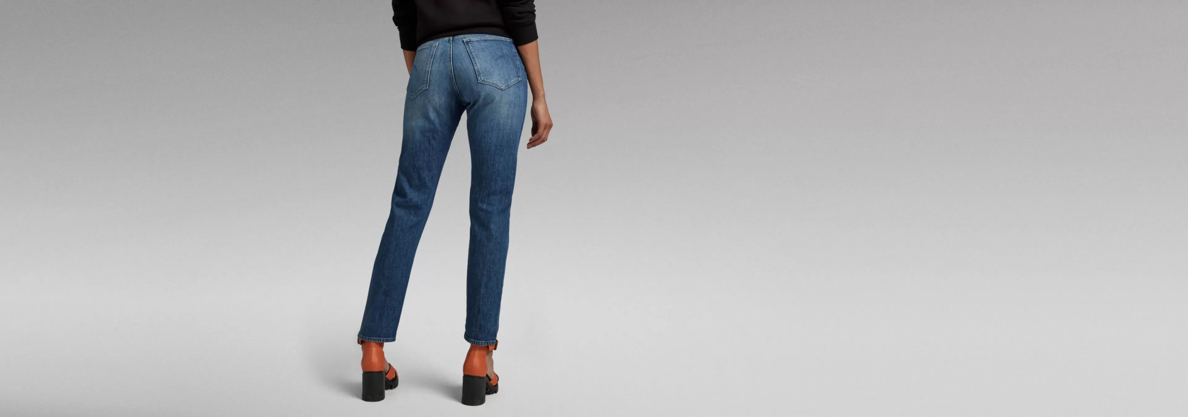 Shop G-Star Virjinya Slim Jeans antique faded blue opal