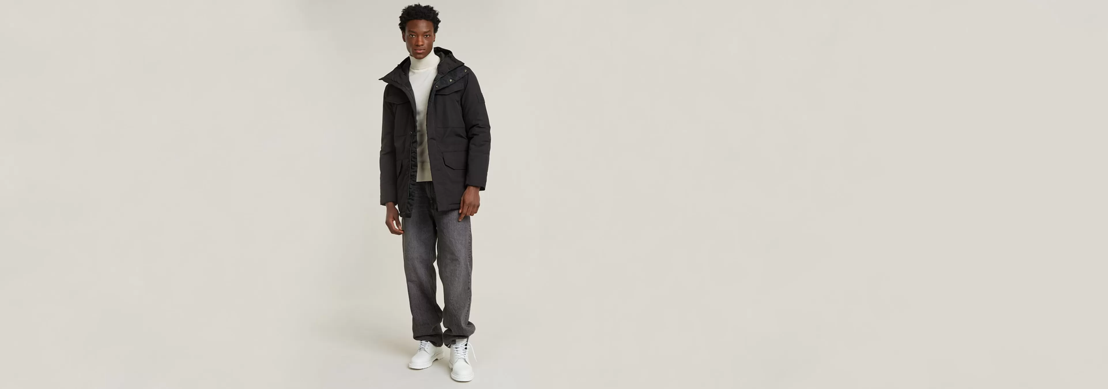 Online G-Star Vodan Gewatteerde Parka Met Capuchon dark black