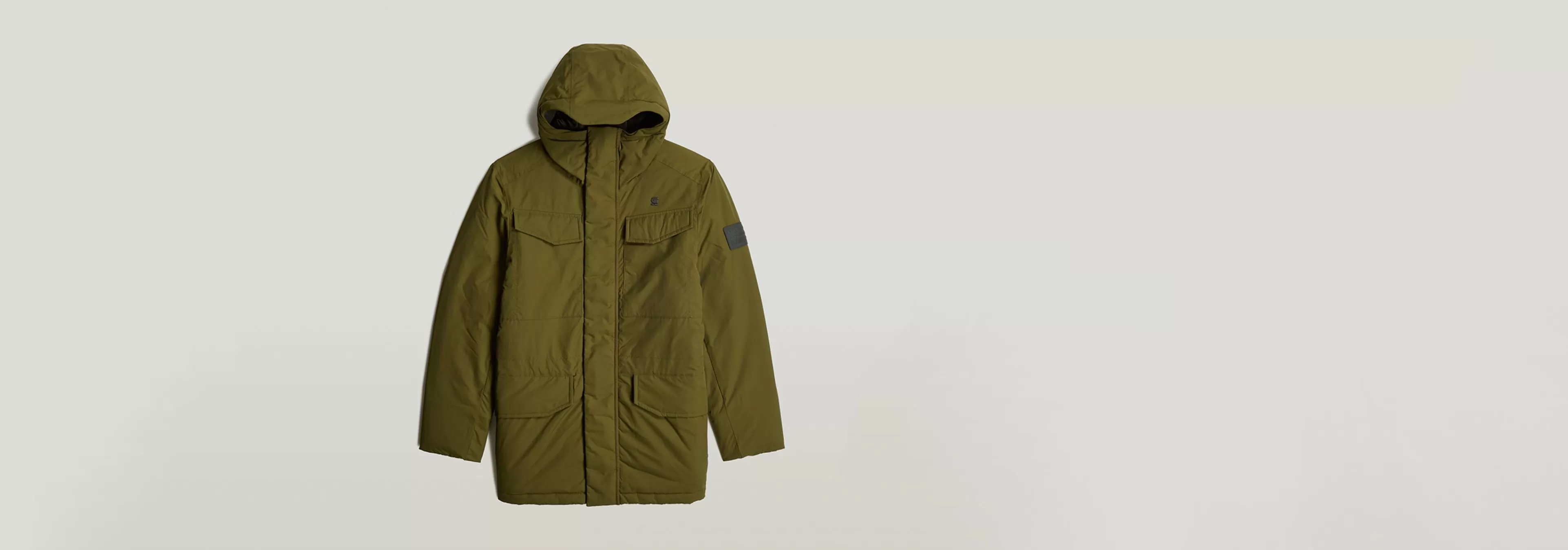 Store G-Star Vodan Gewatteerde Parka Met Capuchon dark olive