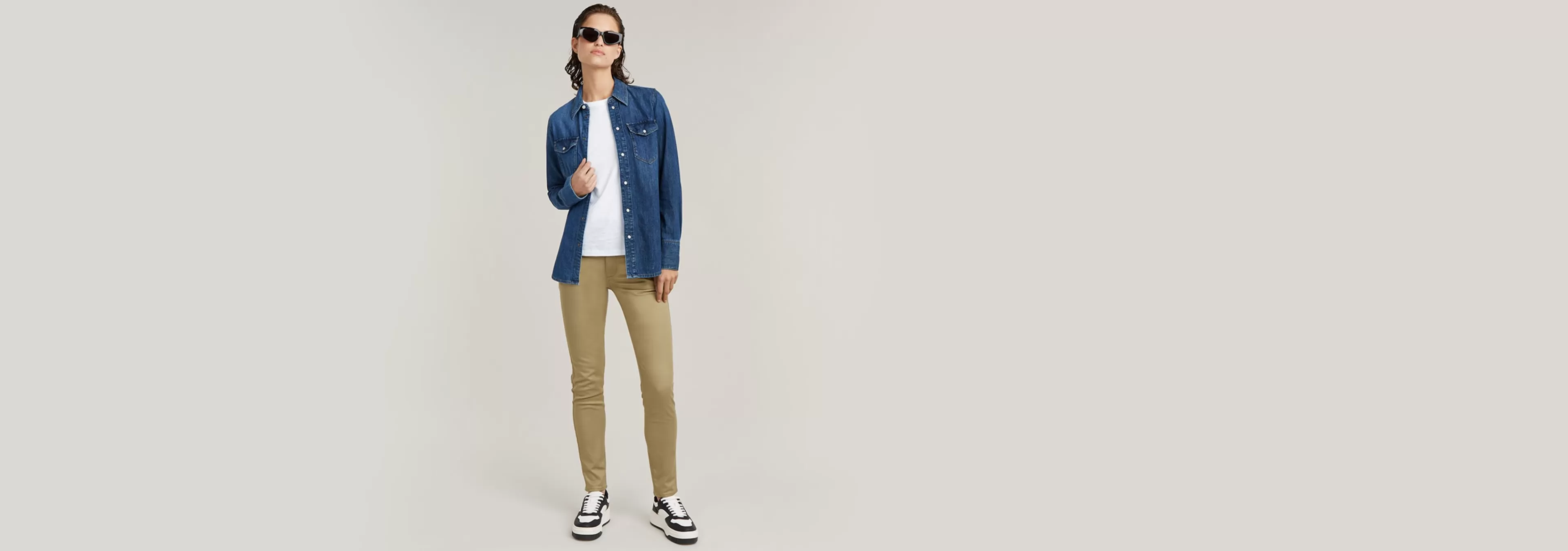 Sale G-Star Weld High Skinny Chino fresh army green