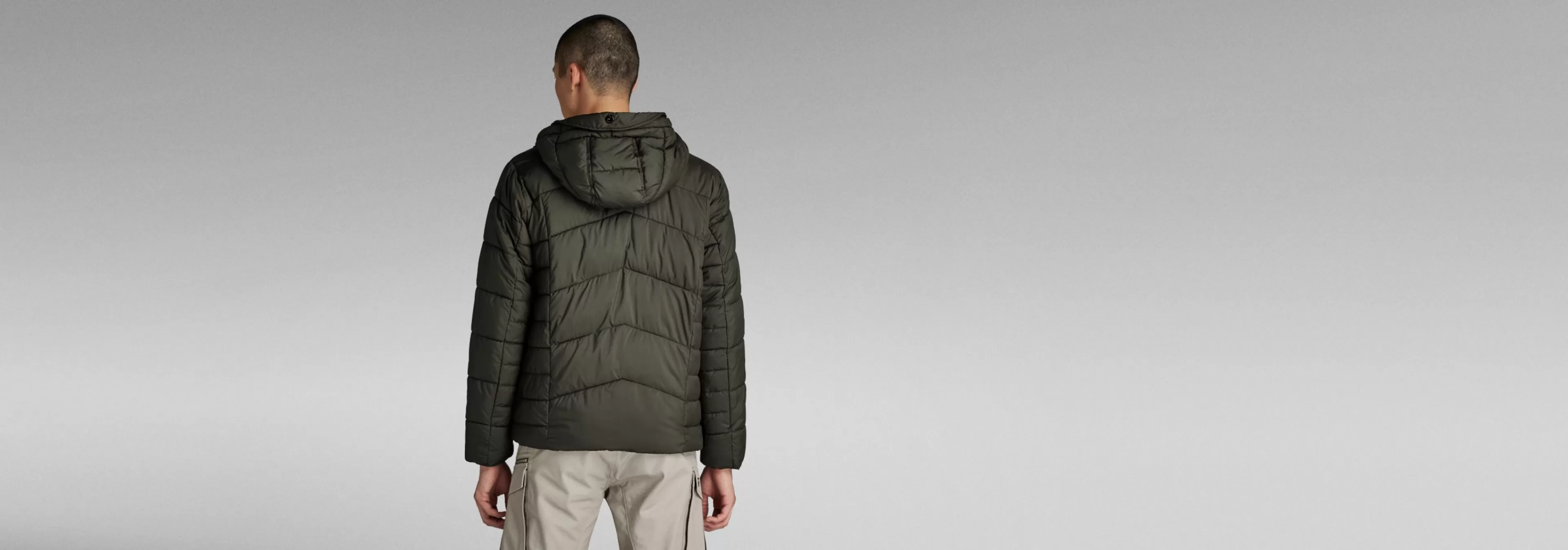 New G-Star Whistler Puffer Met Capuchon asfalt