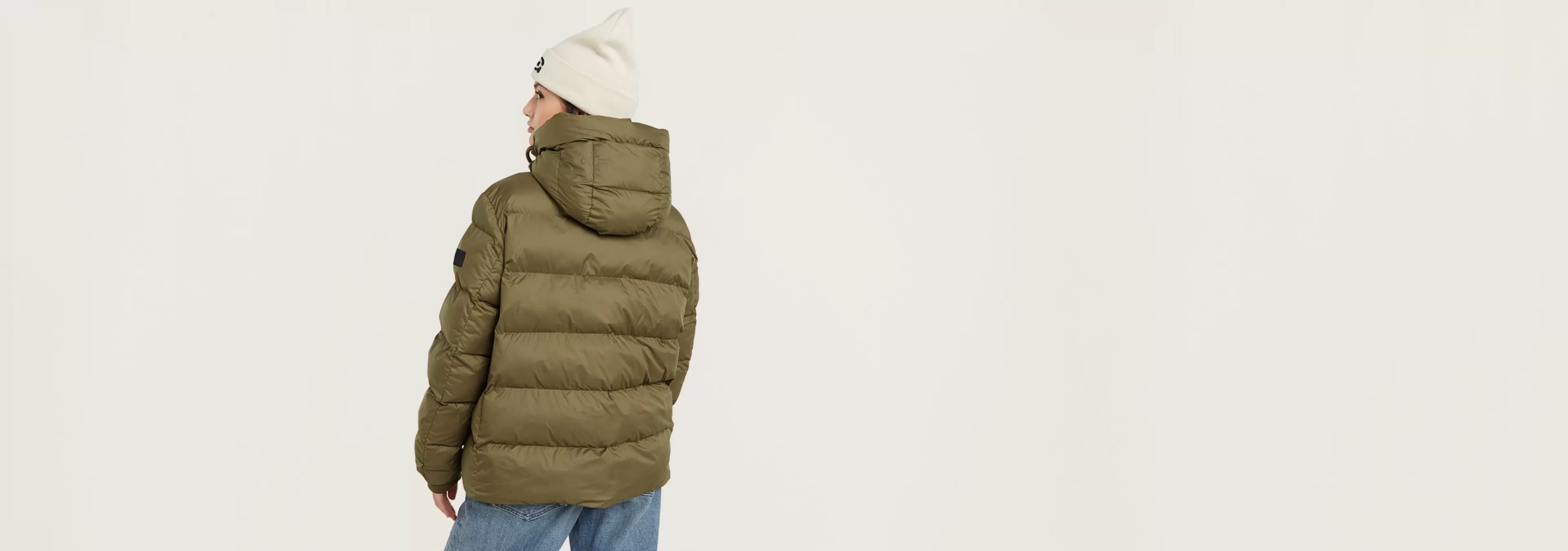New G-Star Whistler Short Puffer antic green