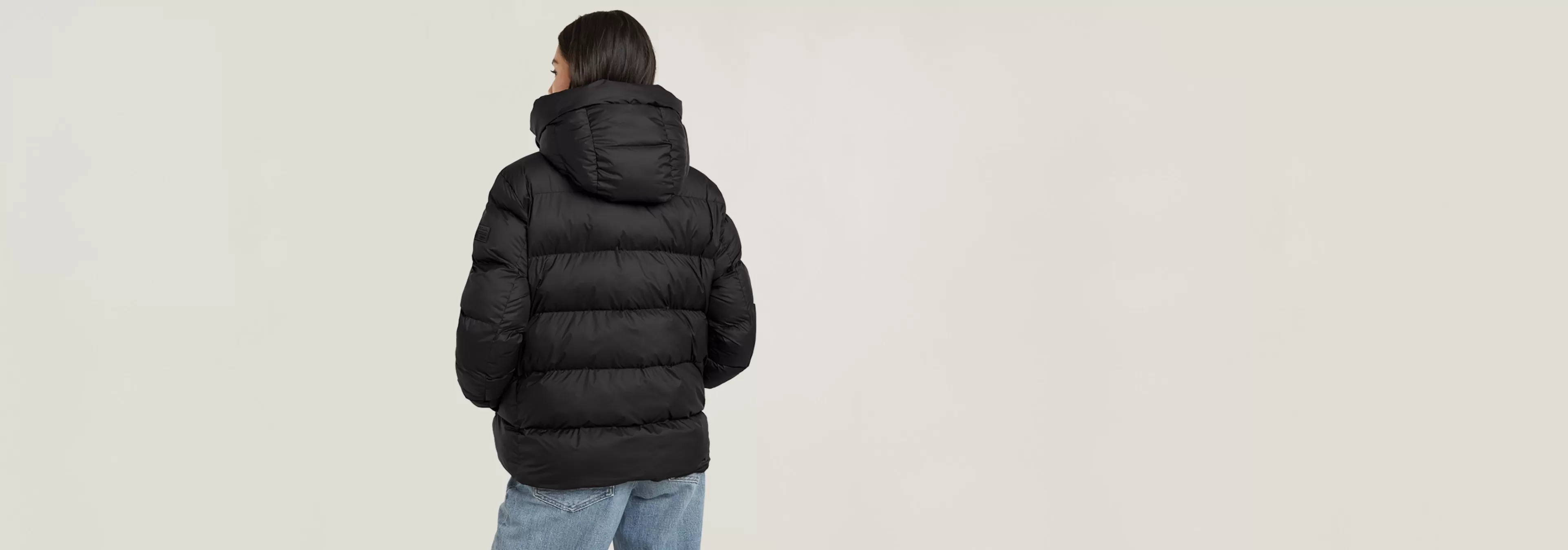 Hot G-Star Whistler Short Puffer dark black