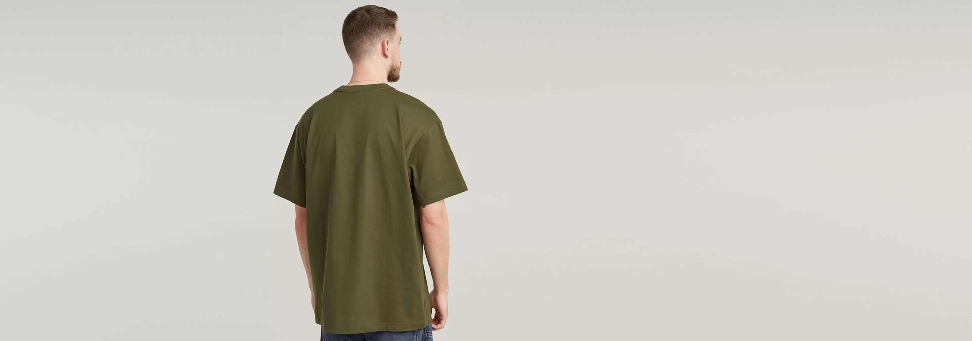 Best Sale G-Star Woven Mix Pocket Loose T-Shirt shadow olive