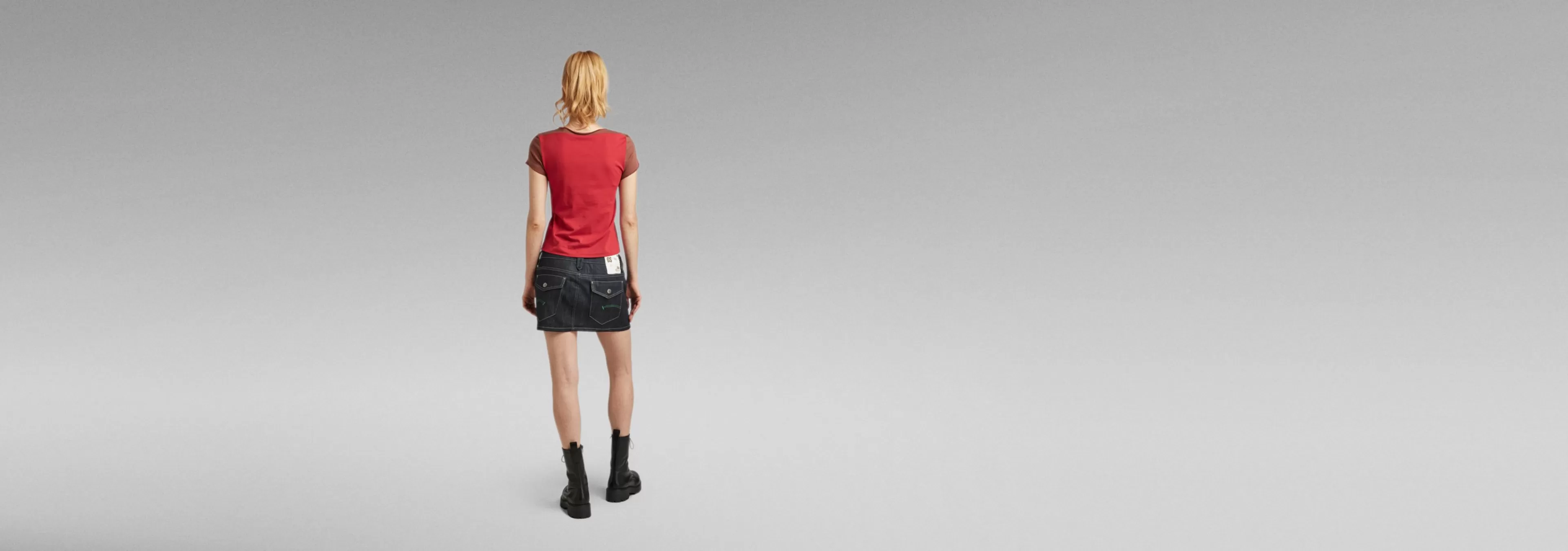 Cheap G-Star Y2K Denim Mini Rok raw denim