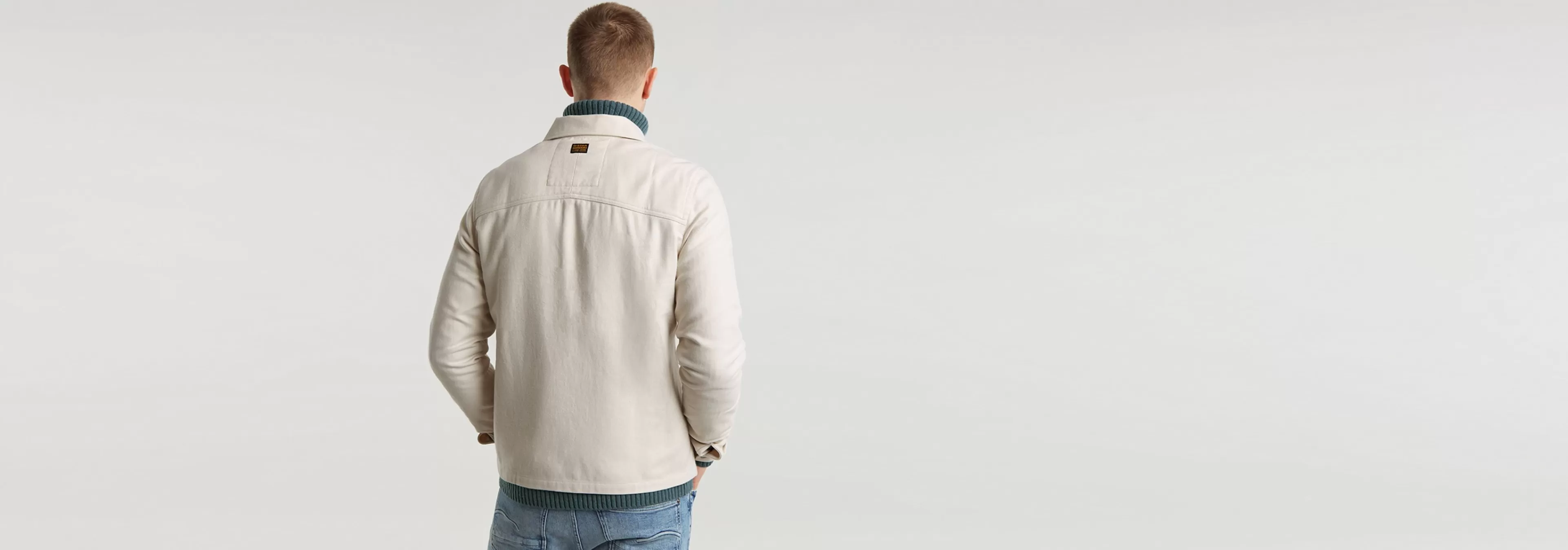 Best G-Star Zip Overshirt Chalk