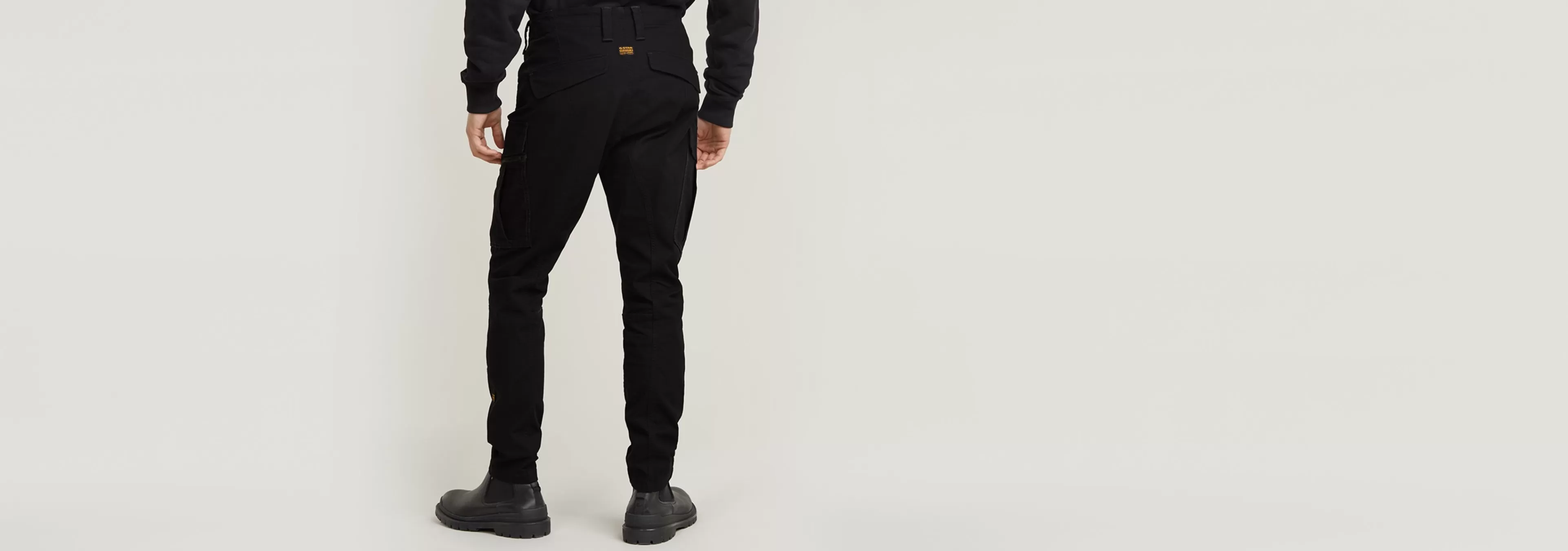 Outlet G-Star Zip Pocket 3D Skinny Cargo Broek 2.0 dark black
