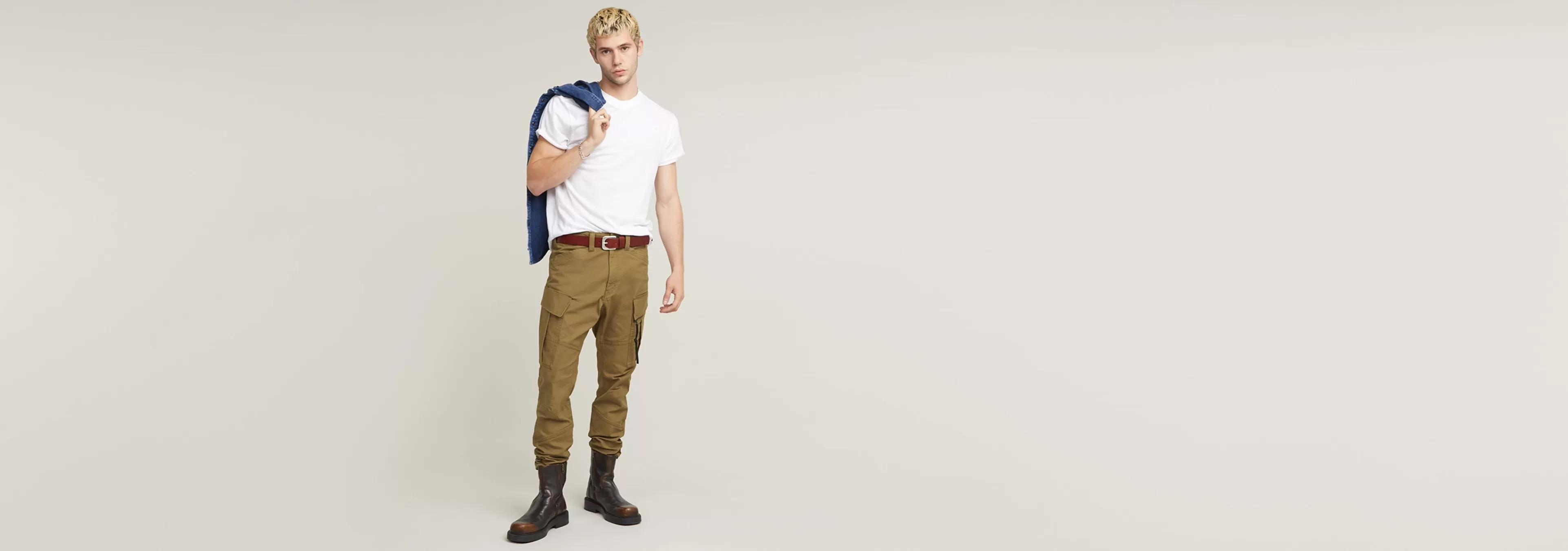 Clearance G-Star Zip Pocket 3D Skinny Cargo Broek 2.0 Light Berber