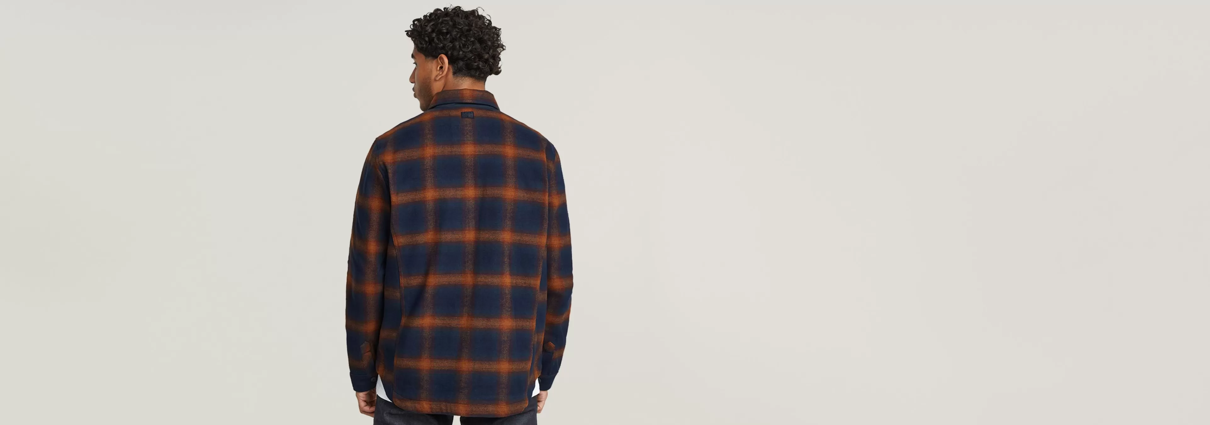 Outlet G-Star Zip Regular Overshirt sartho blue blur check
